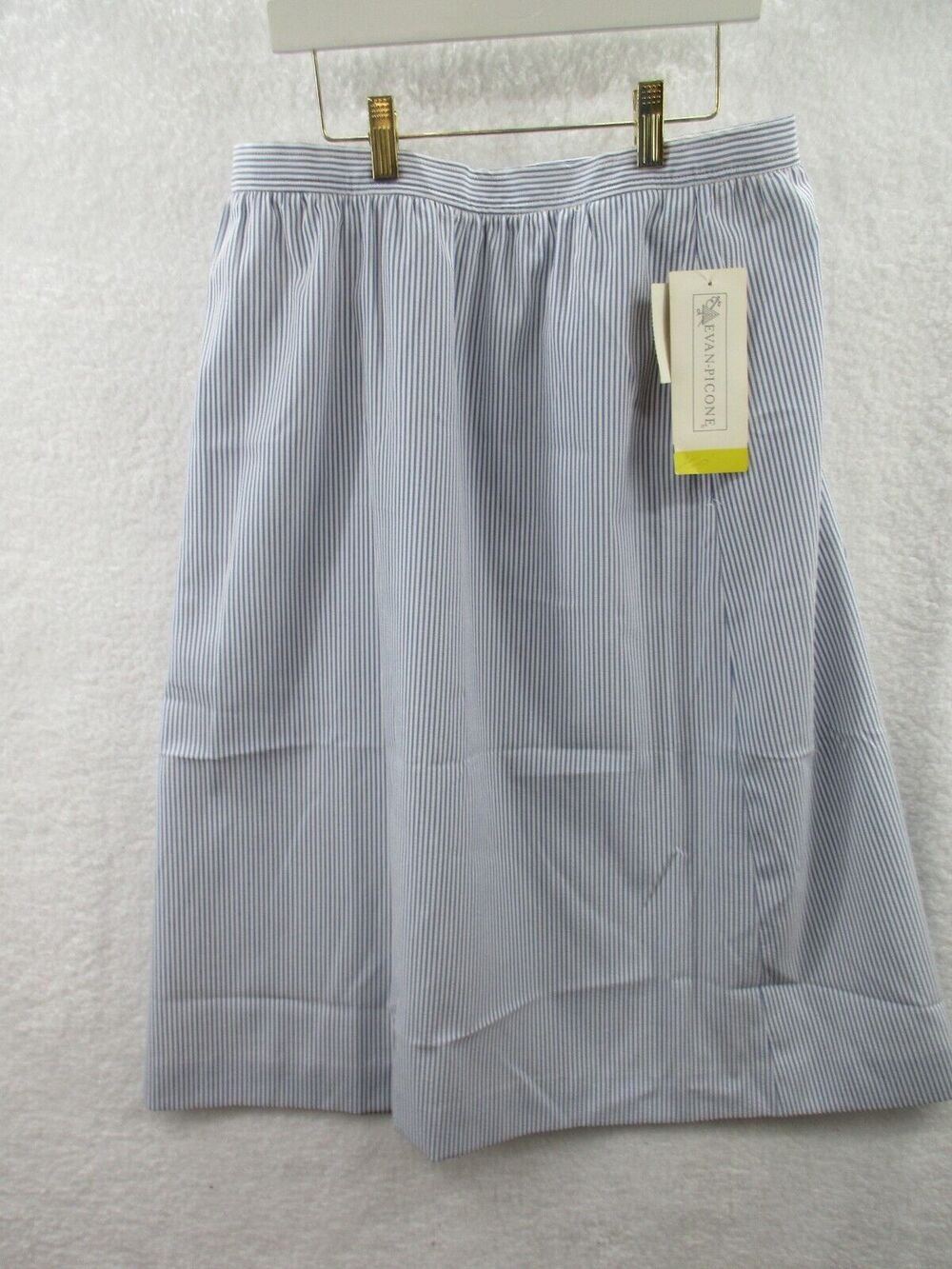 NWT Vintage Evan Picone Striped Lined Skirt Women's Size 16 ILGWU Union Made